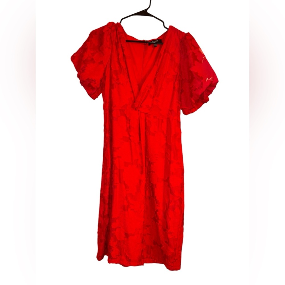 Guess Plunge V Neck Floral Dress Size 10